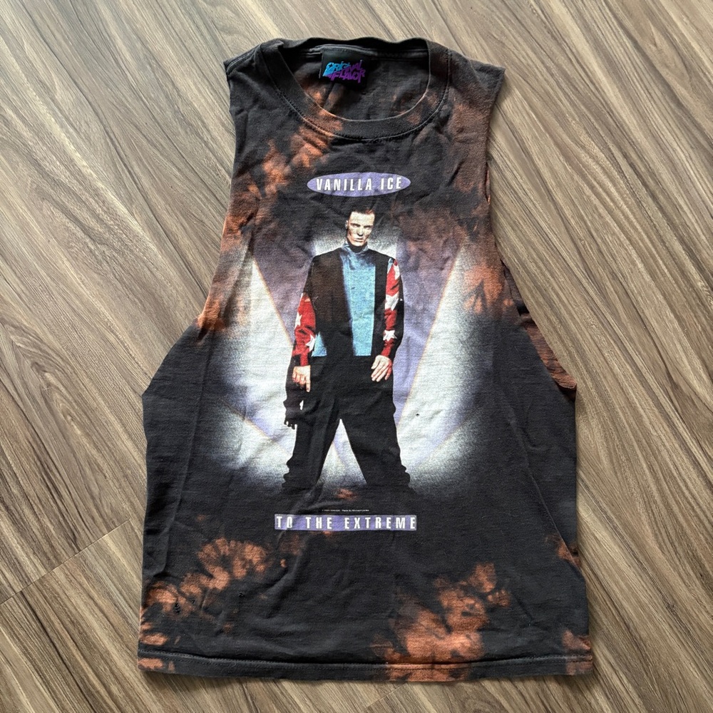 Vanilla Ice To the Extreme Vintage & Distressed Sleeveless Muscle Tee